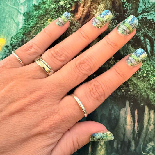 Monet Waterlily Pond Exclusive Design Nail Wraps