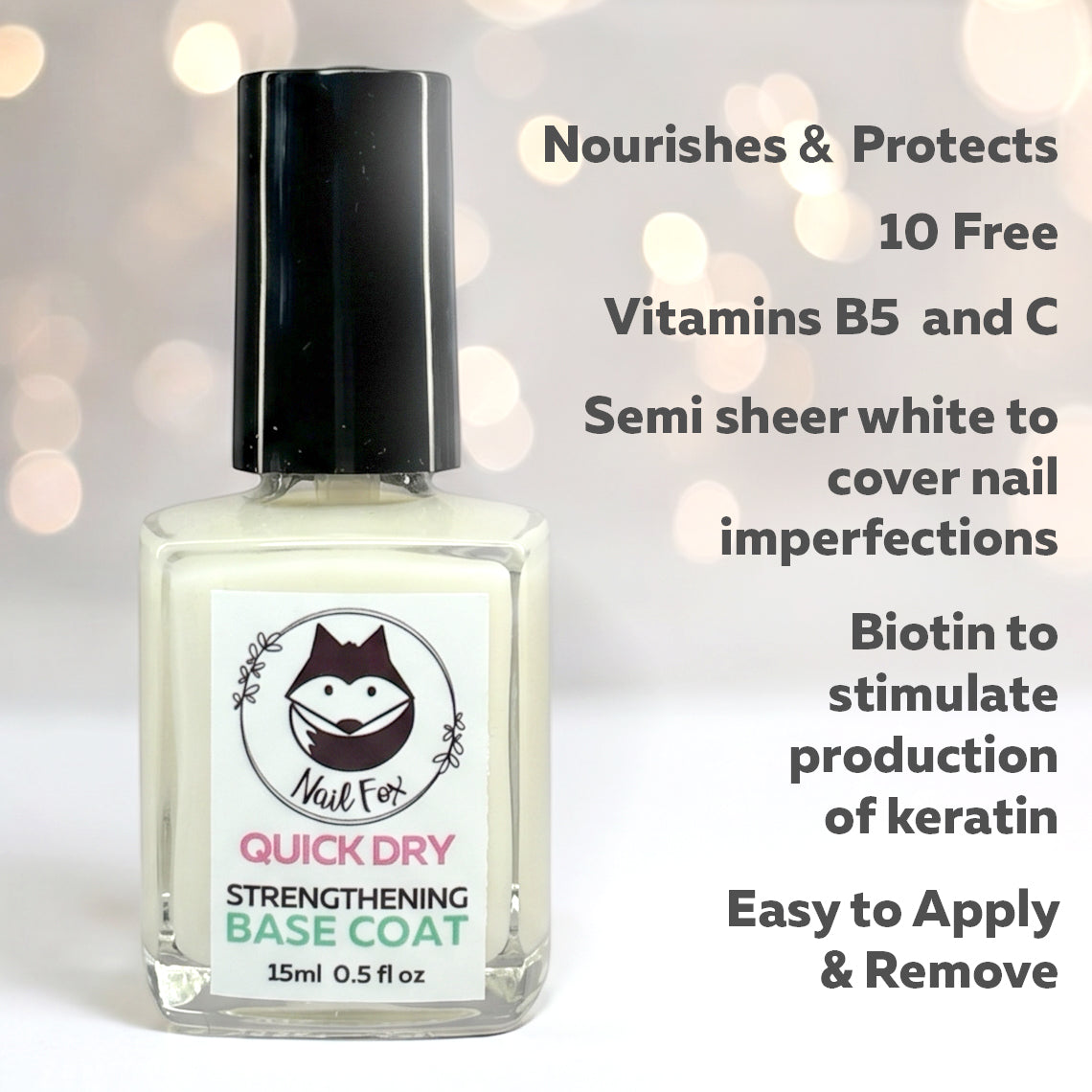 Nail Fox Quick Dry Strengthening Base Coat