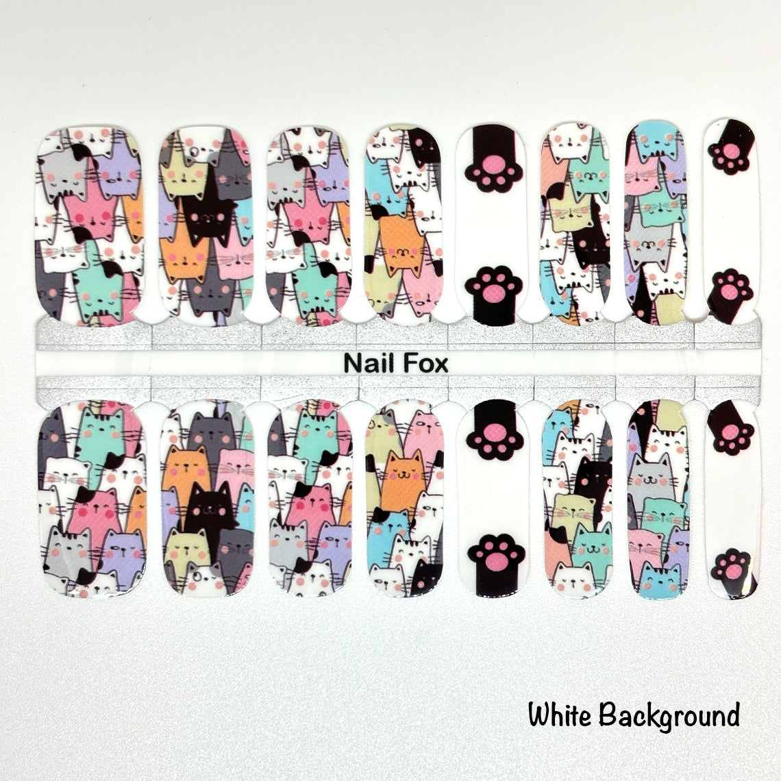 Cat Friends Exclusive Design Nail Wraps