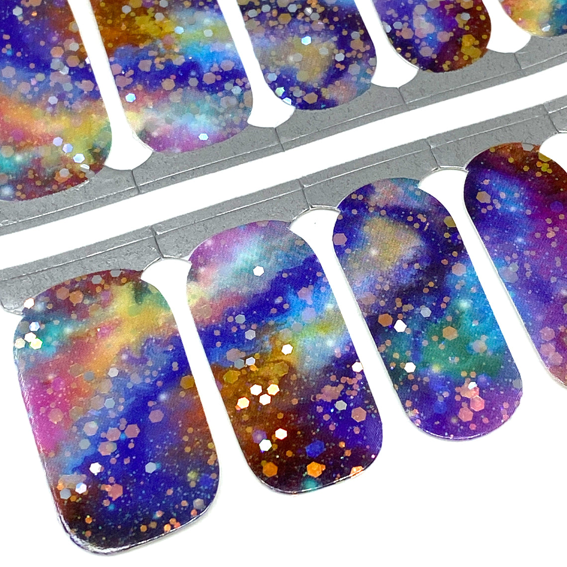 Celestial Dance Glitter Nail Wraps (HOLO)