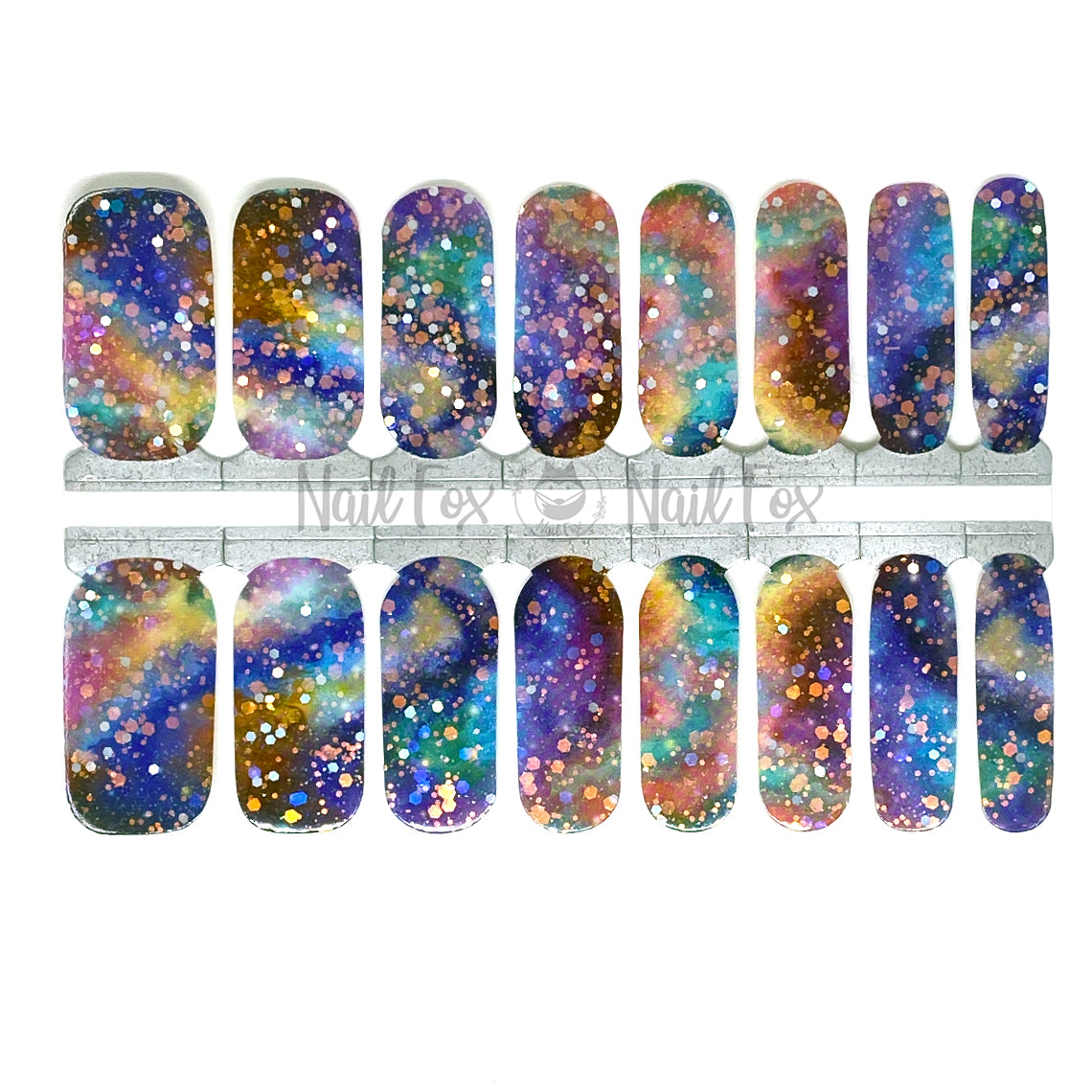 Celestial Dance Glitter Nail Wraps (HOLO)