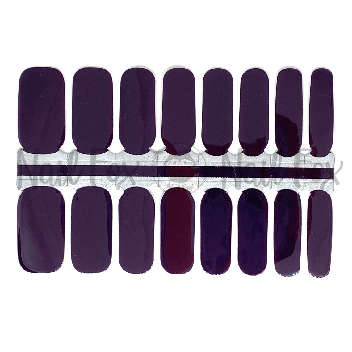 Deep Maroon Solid Nail Wraps