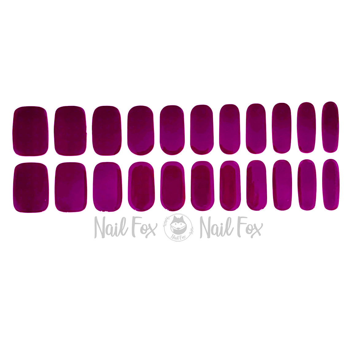 Deep Mauve Solid No Light Gel Nail Wraps (NLG)