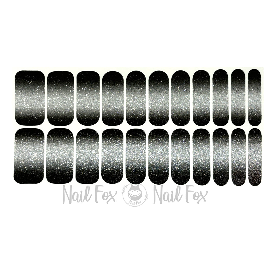 Diamond Mist Nail Wraps (GLITTER & WIDE)