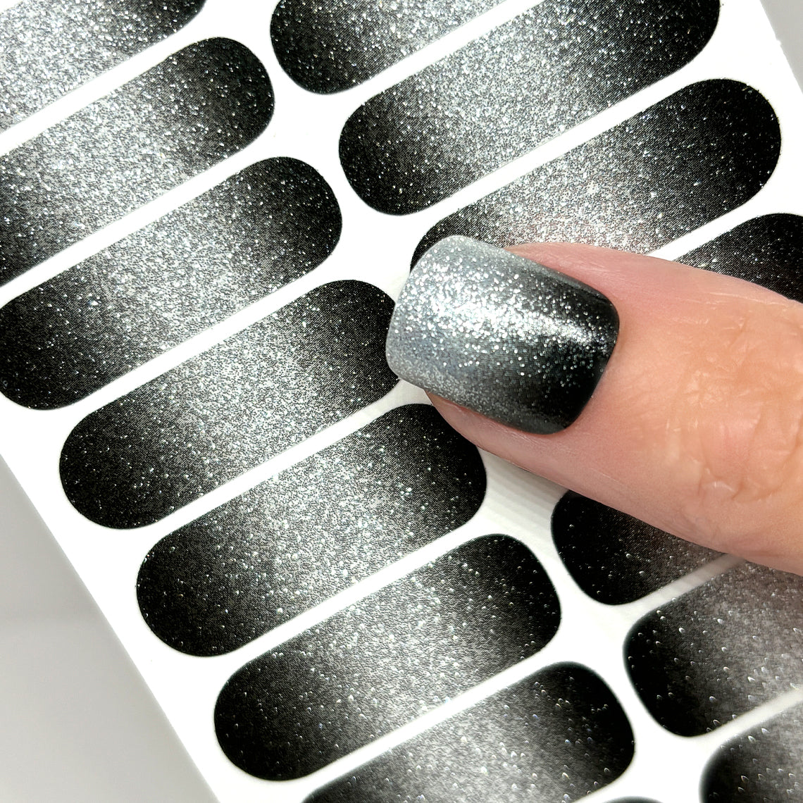 Diamond Mist Nail Wraps (GLITTER & WIDE)