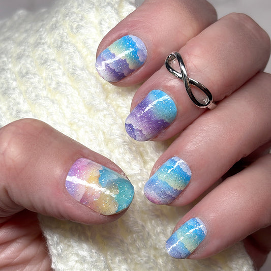 Dreamscape Exclusive Design Nail Wraps (SUBTLE GLITTER)