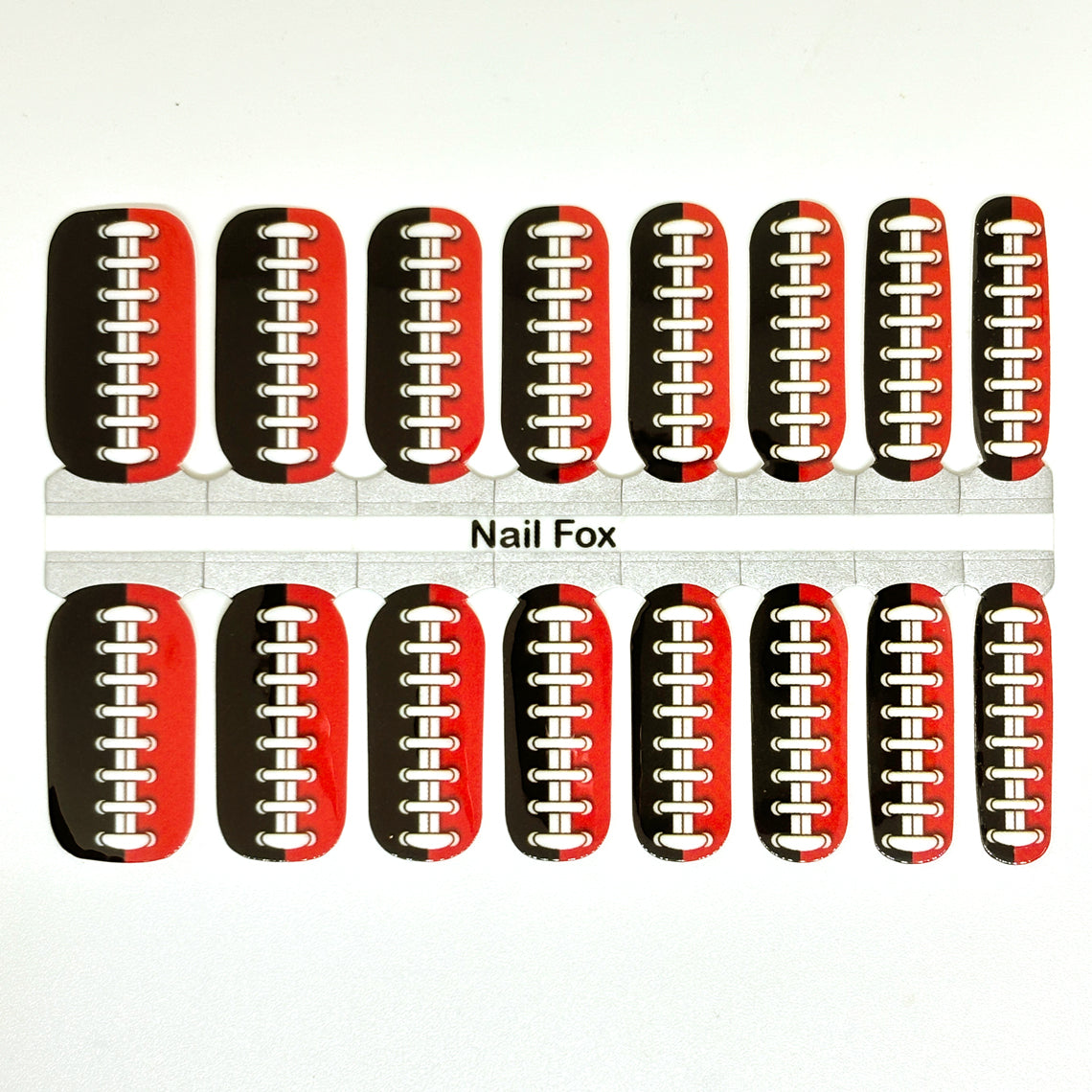 Football Spirit BLACK/ORANGE (Cincinnati/Chicago) Exclusive Design Nail Wraps