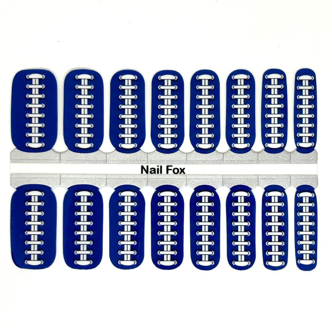 Football Spirit ROYAL BLUE (Indianapolis/Los Angeles/New York) Exclusive Design Nail Wraps
