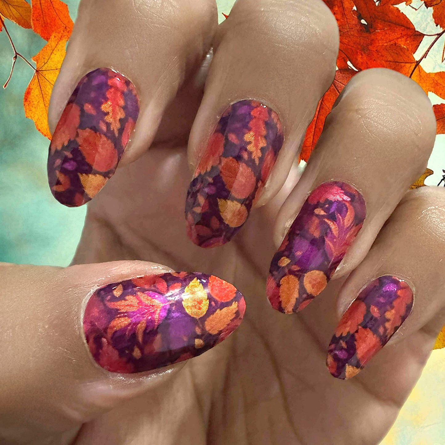 Fall Leaves Nail Wraps