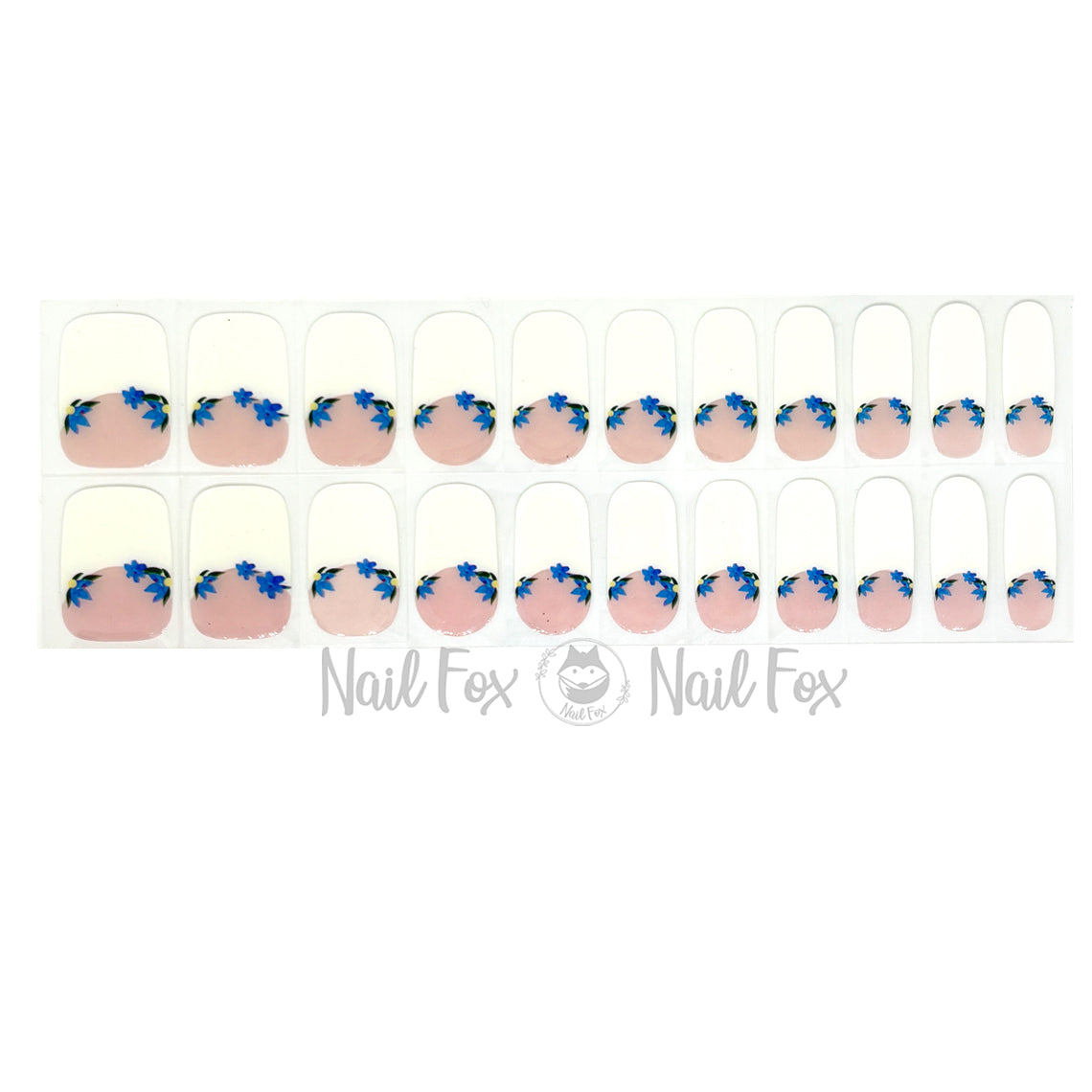 Forget Me Knot French No Light Gel Nail Wraps (NLG)