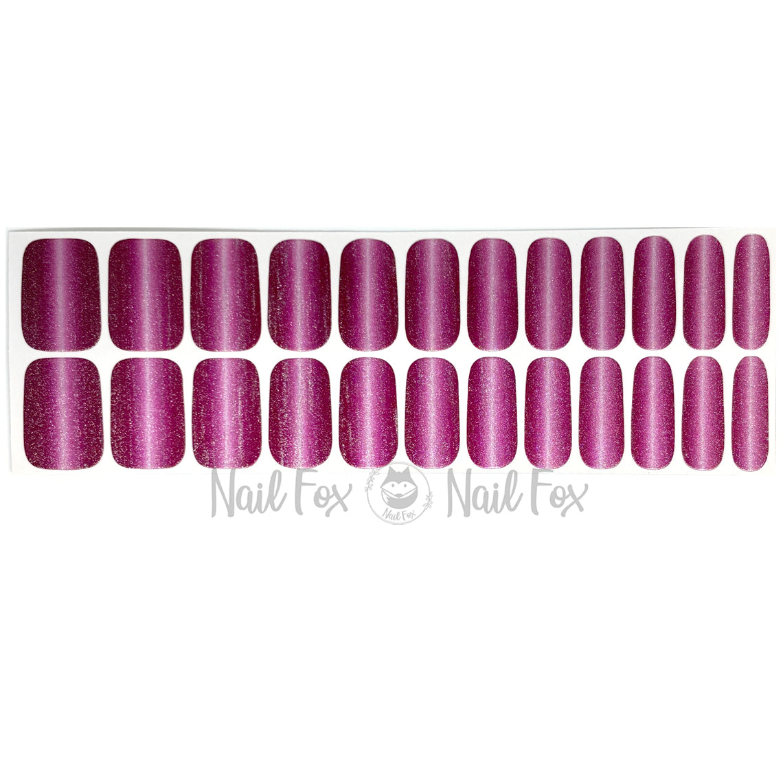 French Rose Shimmer Nail Wraps (Glitter Shift)