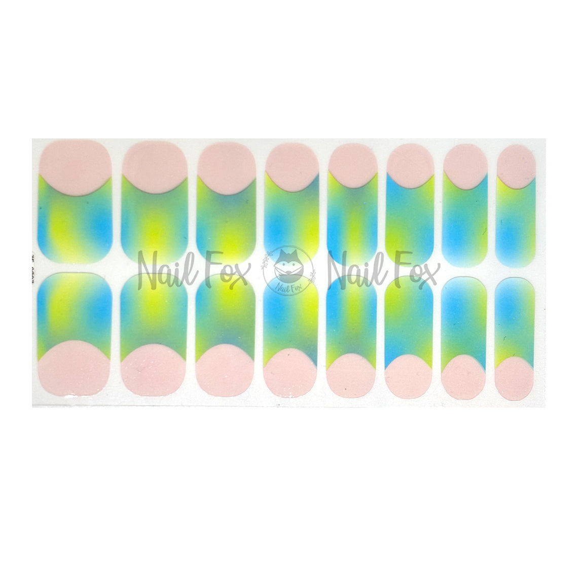 French Tips - Neon Tropic Nail Wraps