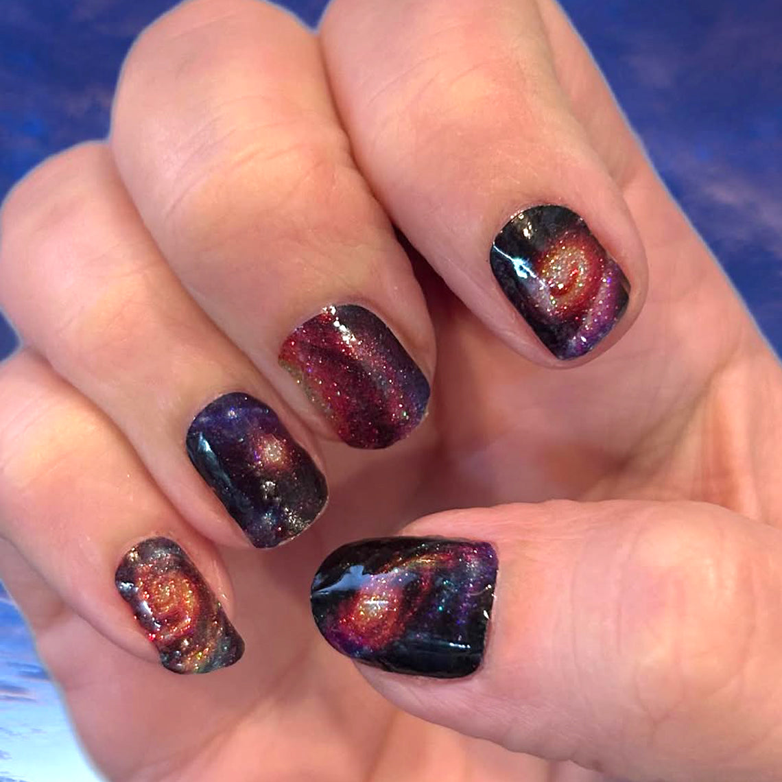 Galaxy Glitter Nail Wraps