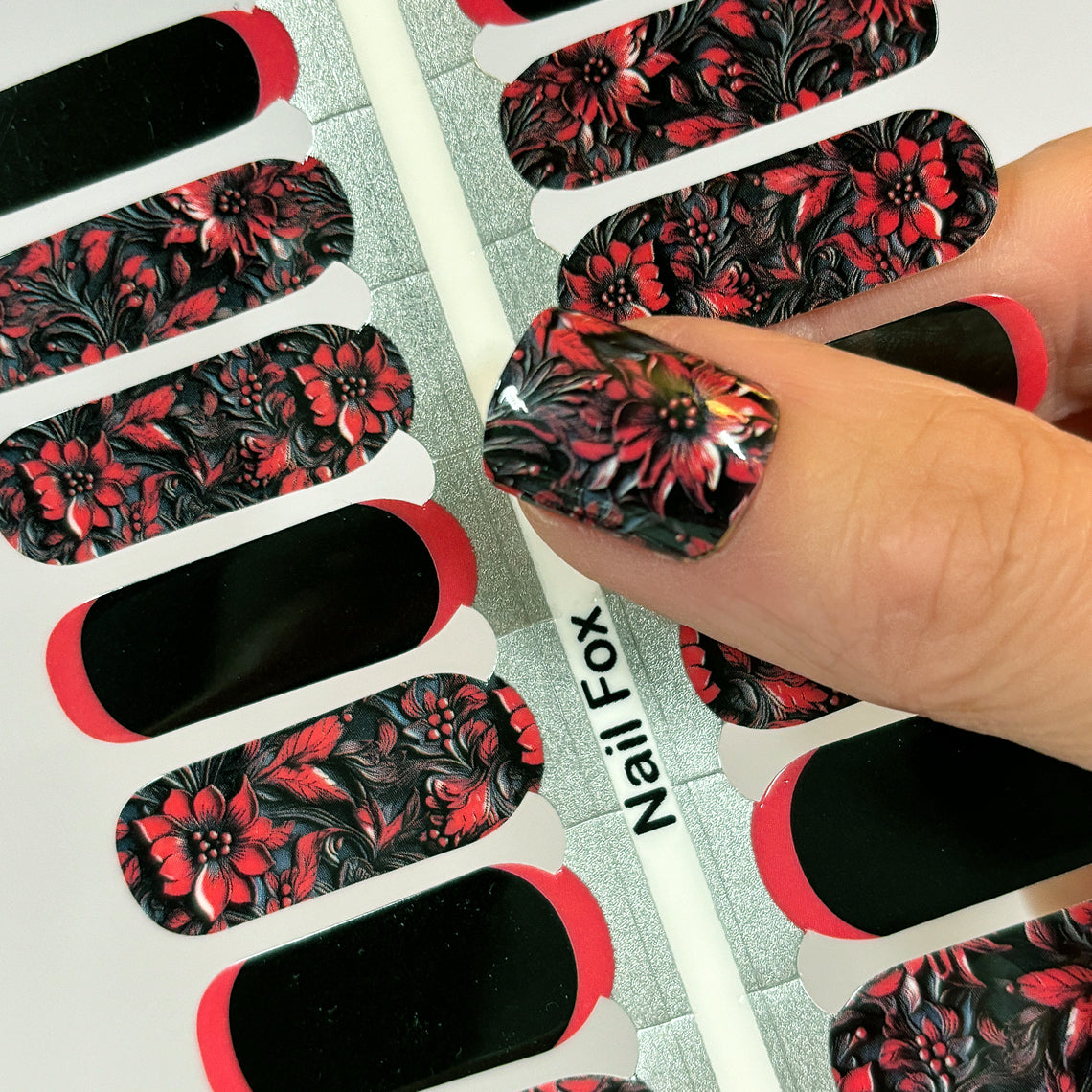 Gothic Leather Exclusive Design Nail Wraps