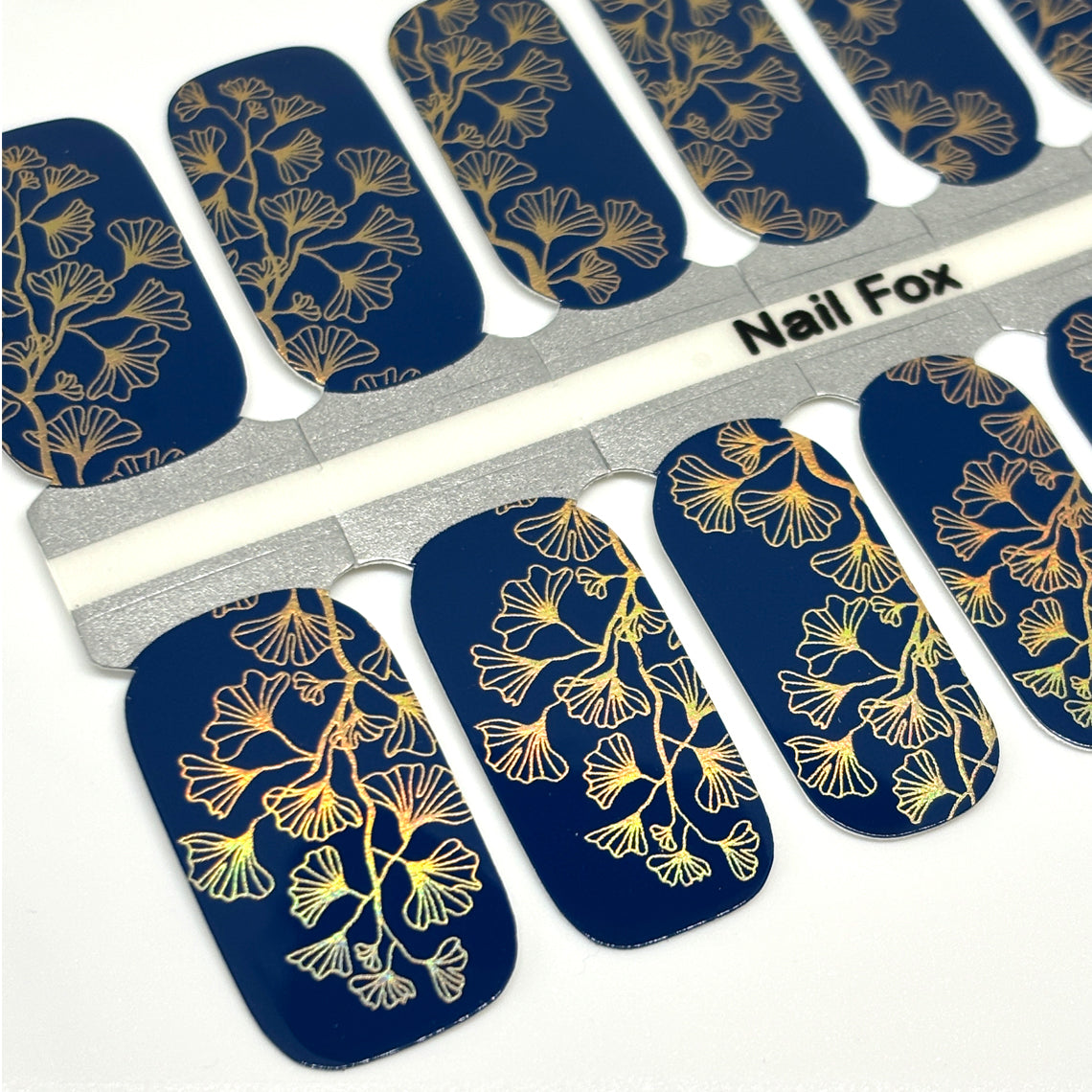 Holo Ginkgo Exclusive Design Nail Wraps (HOLO FOIL)