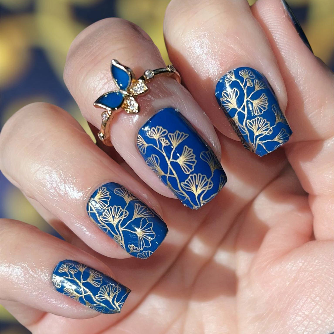 Holo Ginkgo Exclusive Design Nail Wraps (HOLO FOIL)