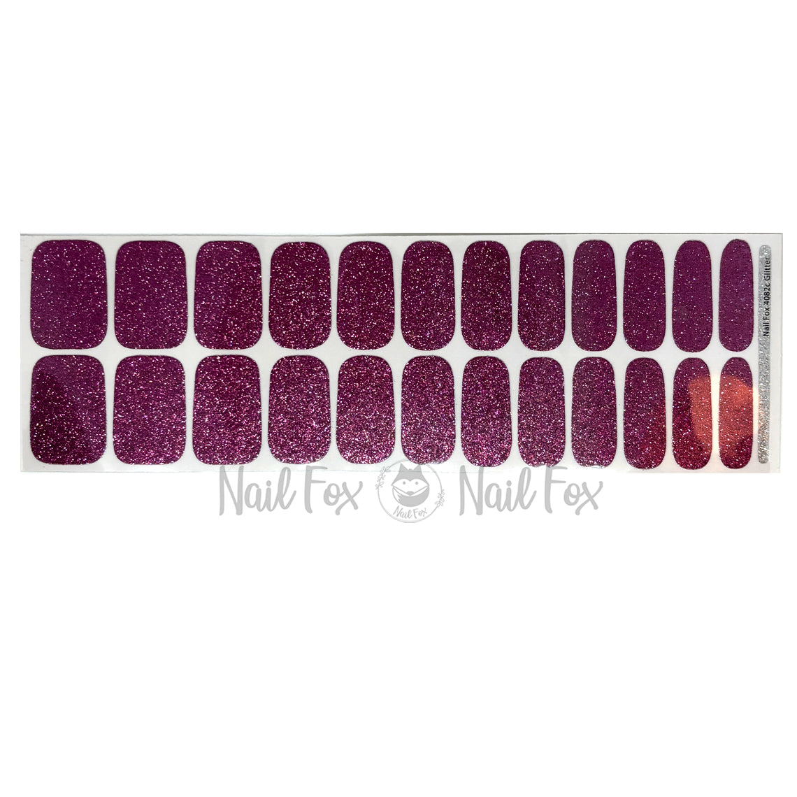 Mauve Glitter Exclusive Nail Wraps (GLITTER)