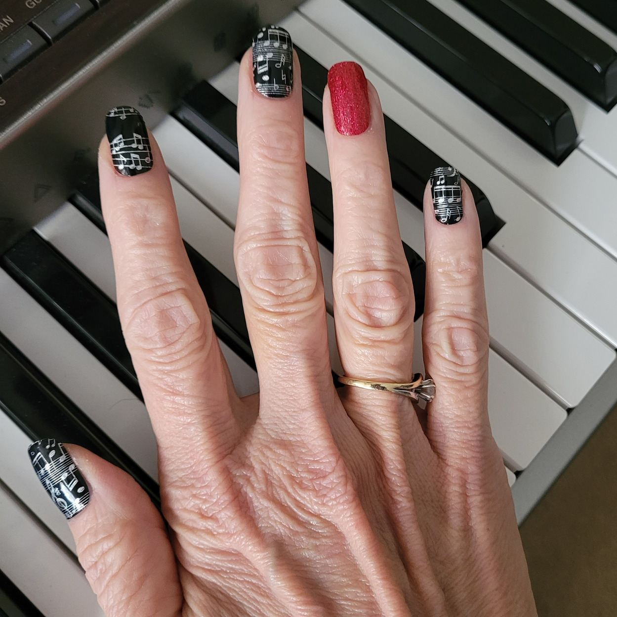 Midnight Melody Exclusive Design Nail Wraps (HOLO)