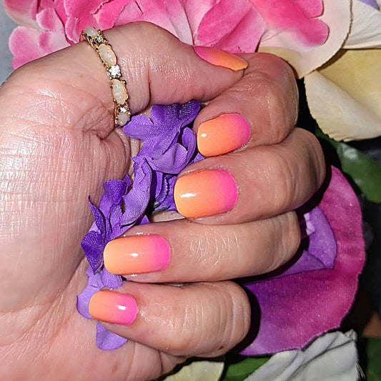Paradise Pink Ombre Nail Wraps
