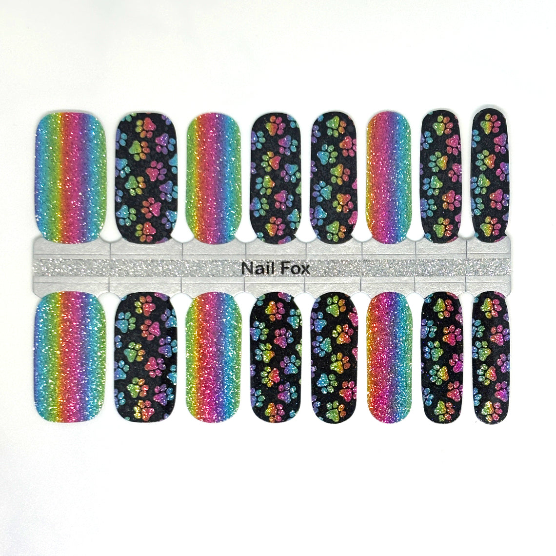 Pawsome Pride Exclusive Design Nail Wraps (GLITTER)