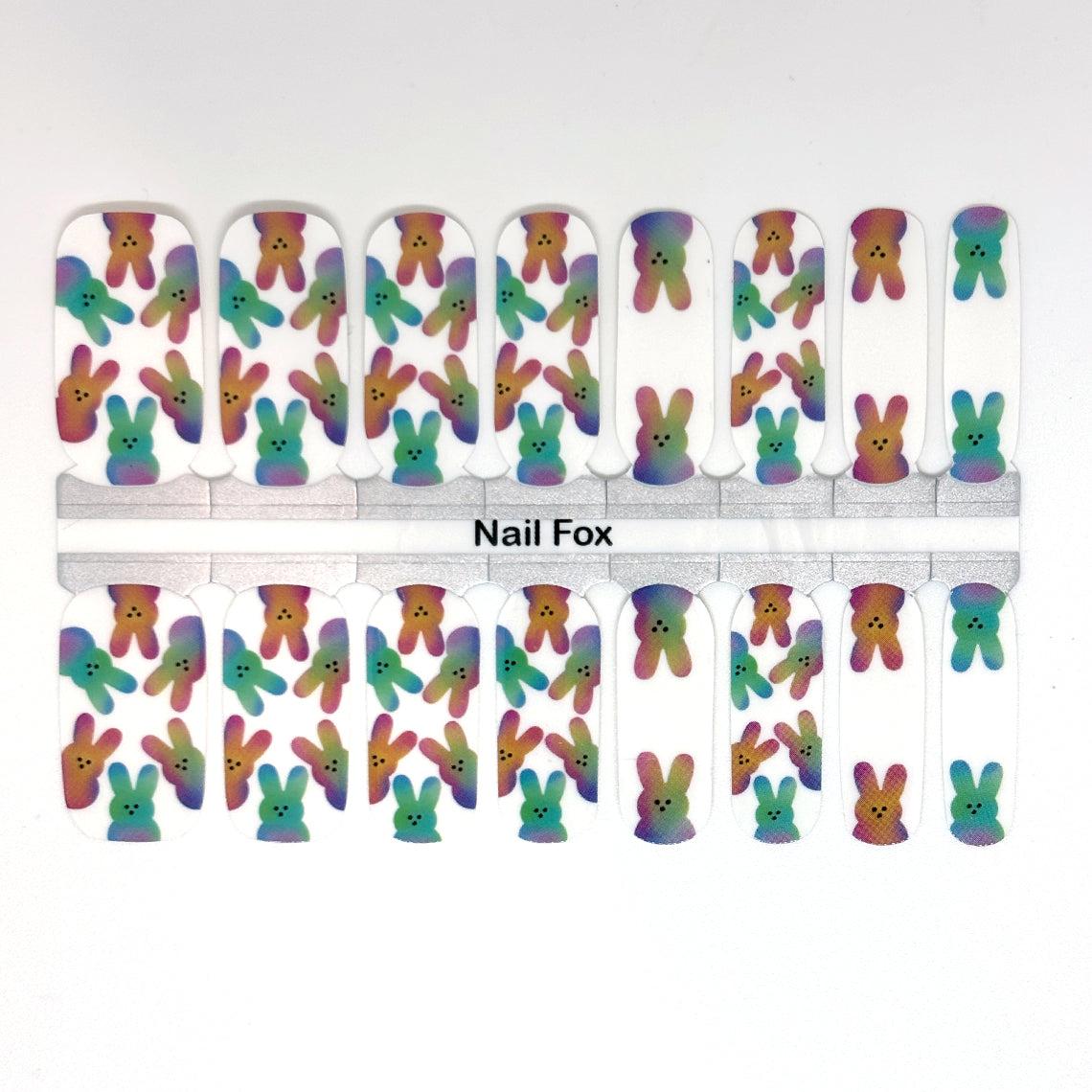 Peeping Bunny Exclusive Design Nail Wraps