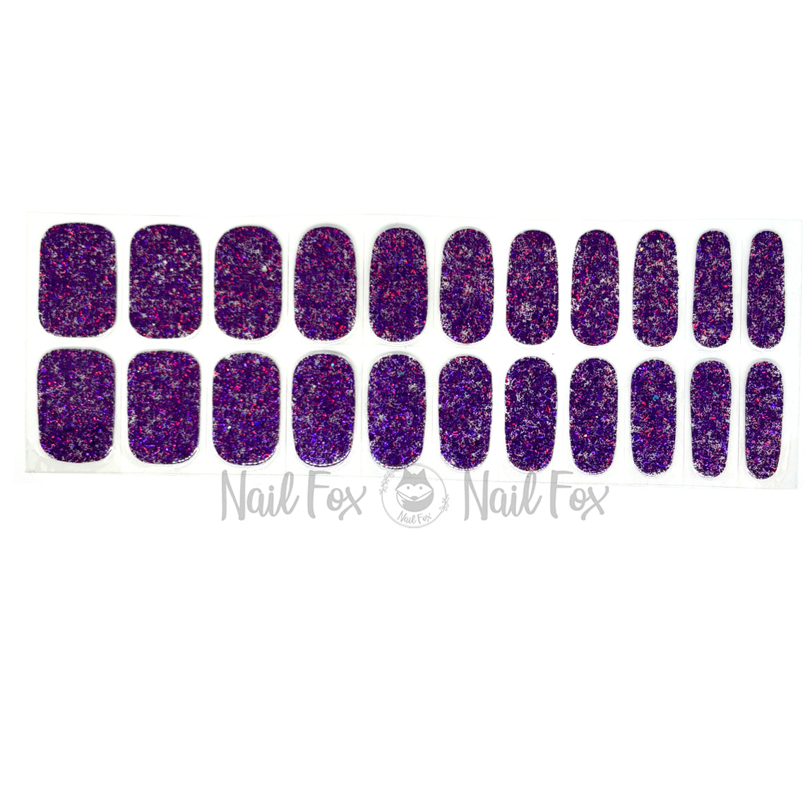 Purple Glam No Light Gel Nail Wraps (NLG)