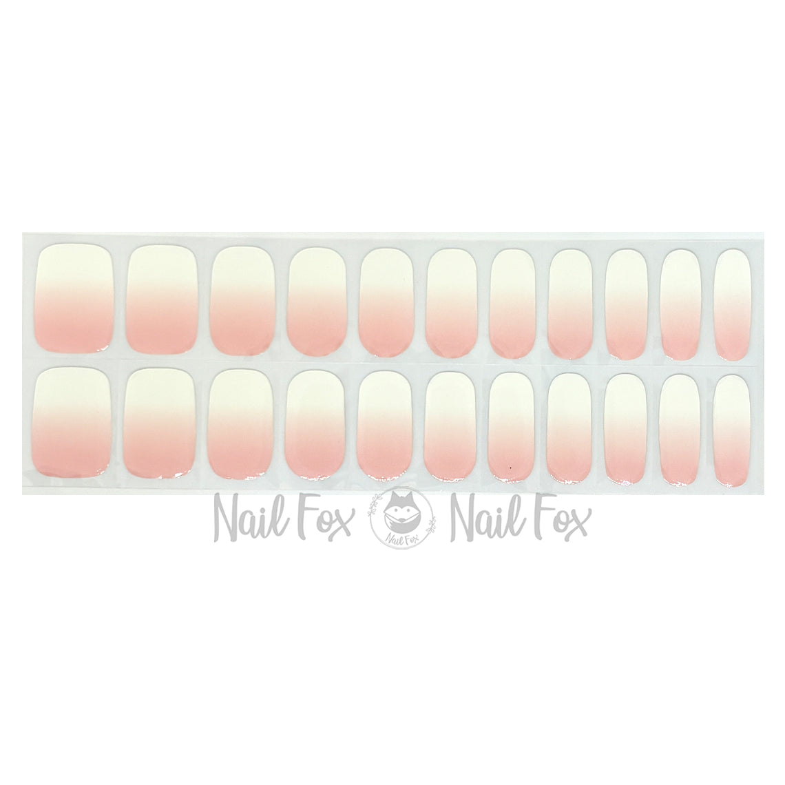 Rosé Ombre No Light Gel Nail Wraps (NLG)
