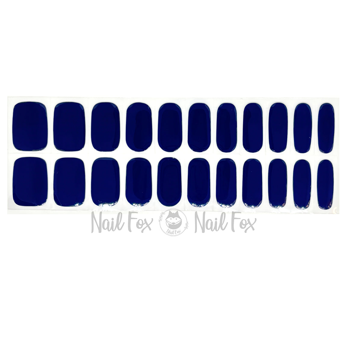 Sapphire Solid No Light Gel Nail Wraps (NLG)