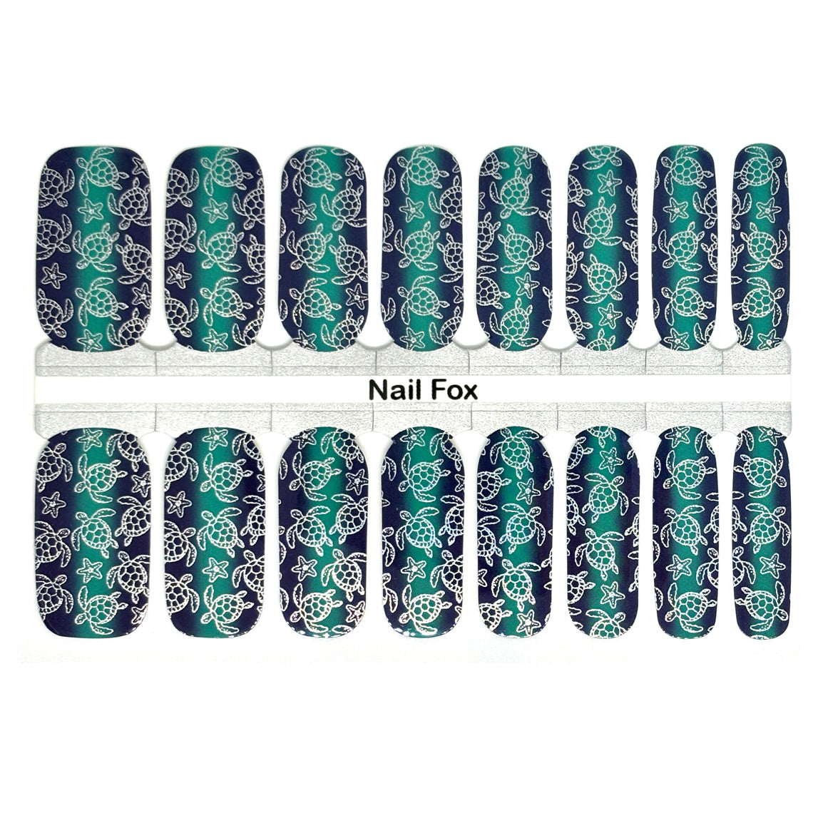 Sea Turtles & Starfish Exclusive Design Nail Wraps (FOIL)