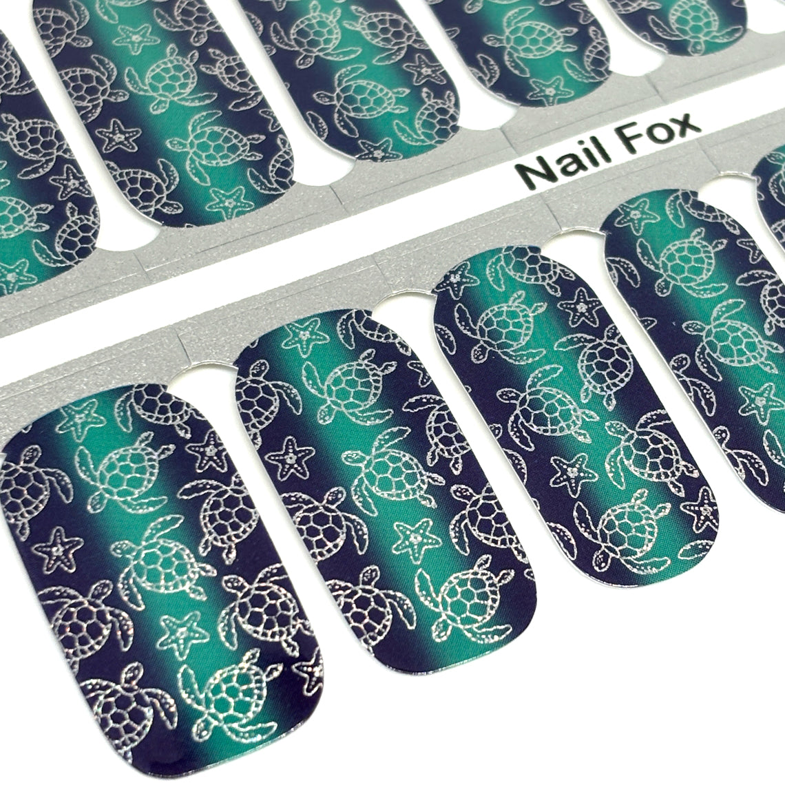 Sea Turtles & Starfish Exclusive Design Nail Wraps (FOIL)