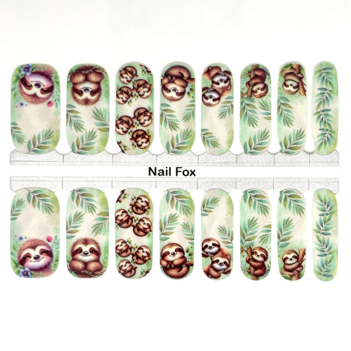 Sloth Friends Exclusive Design Nail Wraps