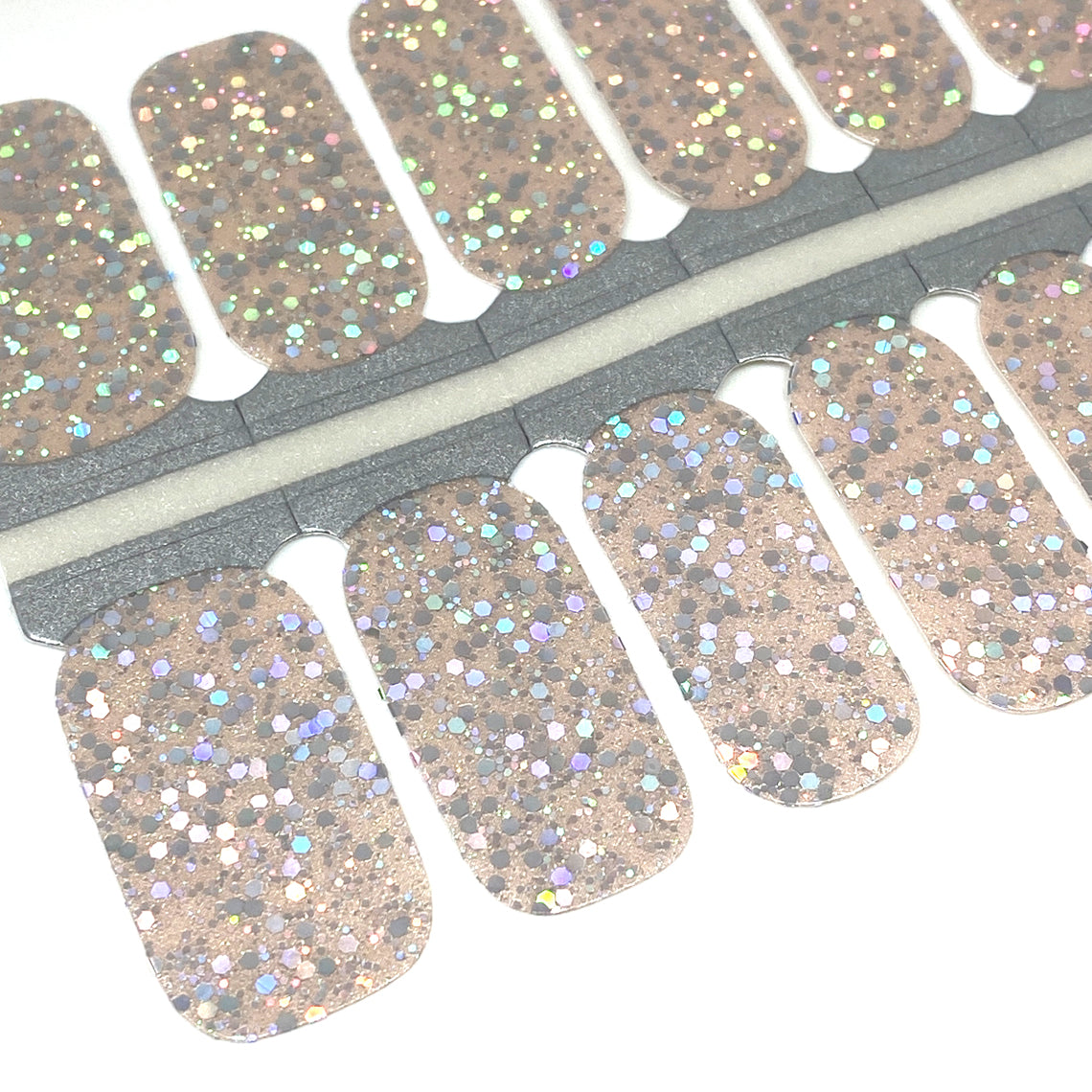 Snow on the Beach Glitter Nail Wraps (HOLO)