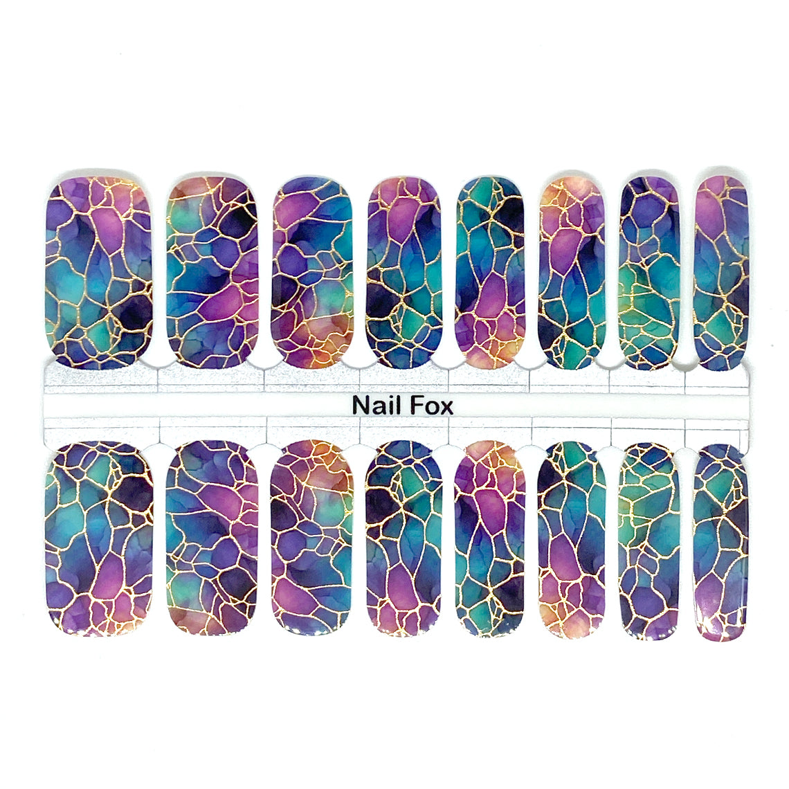 Stained Glass Exclusive Design Nail Wraps (FOIL)