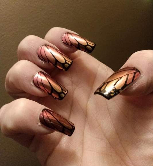 Sunset Flight Nail Wraps (METALLIC/CHROME)