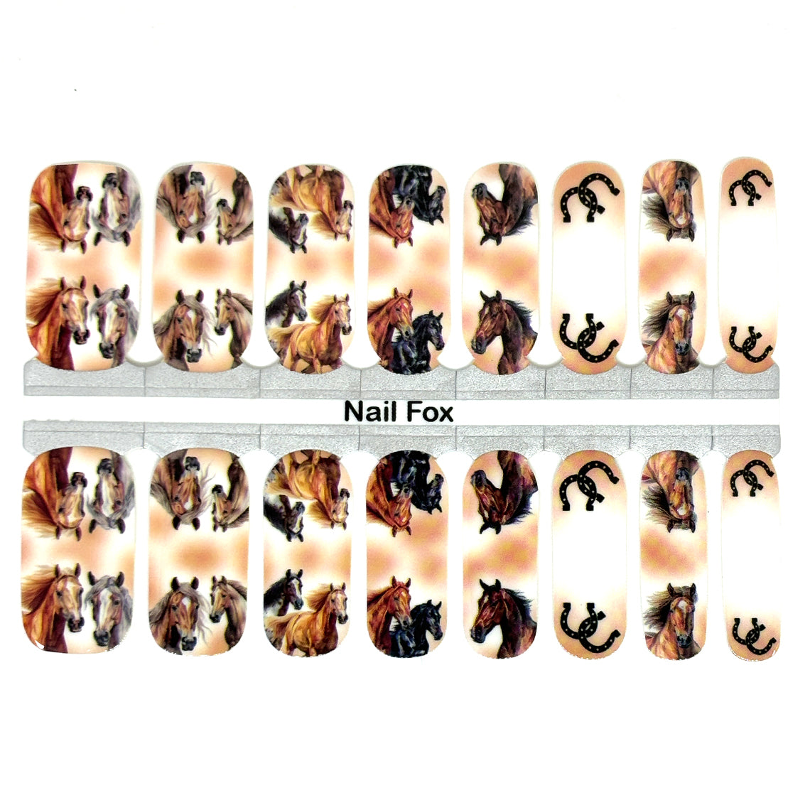Western Horses Exclusive Design Nail Wraps