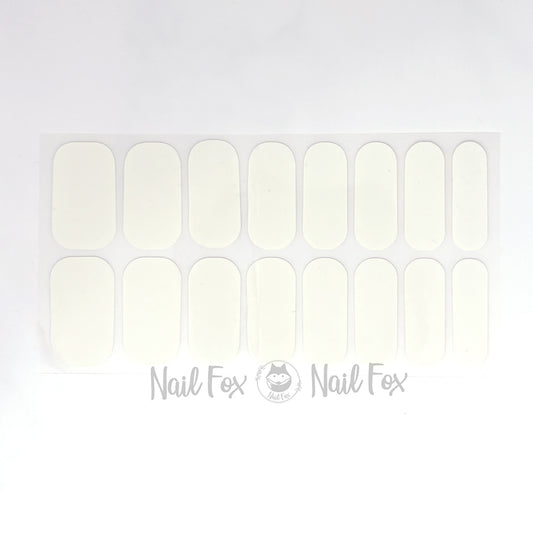 White solid Nail Wraps