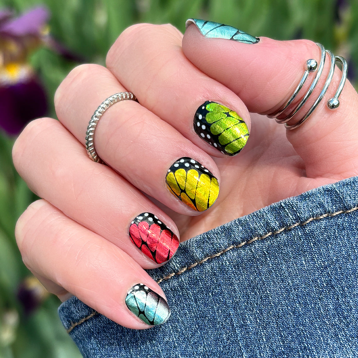 Winged Beauty Exclusive Design Nail Wraps (HOLO)