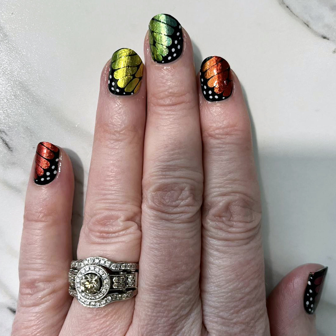 Winged Beauty Exclusive Design Nail Wraps (HOLO)