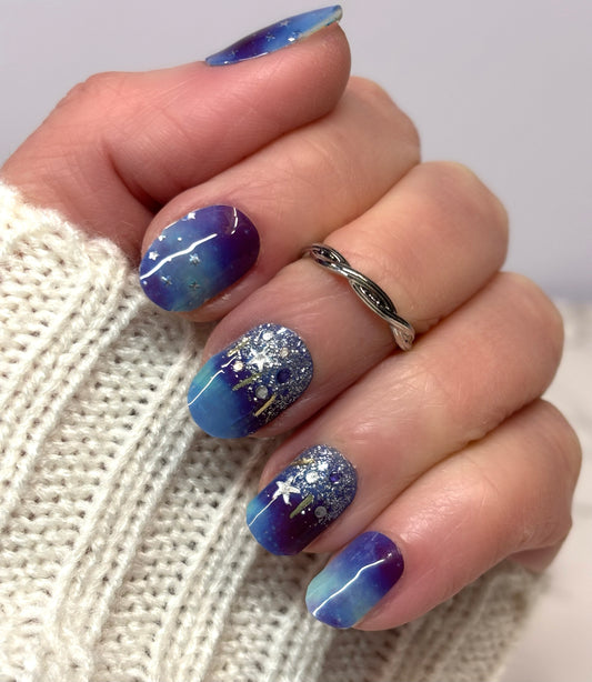 Wish Upon a Star No Light Gel Nail Wraps (NLG)