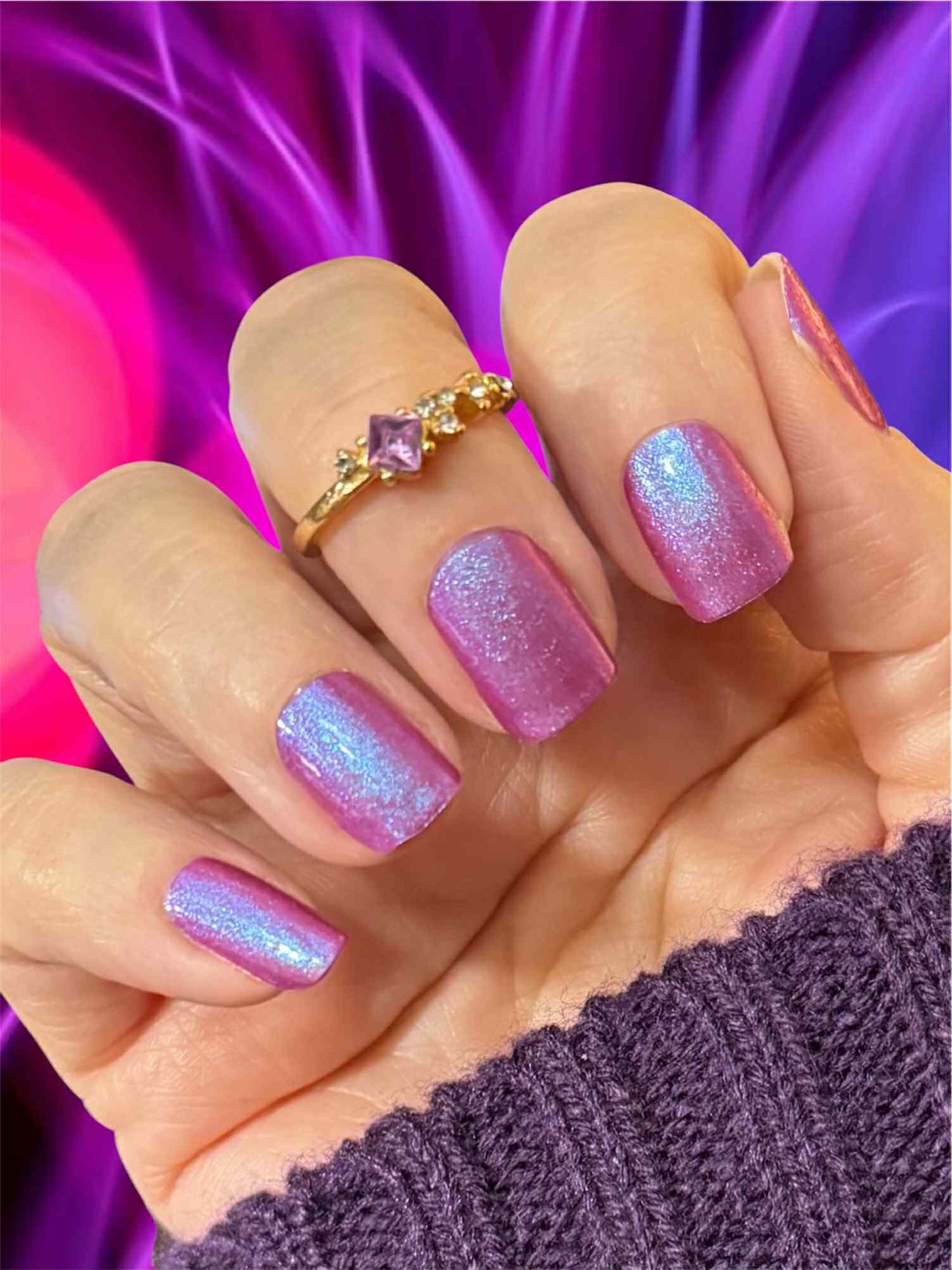 Mystic Aster Exclusive Nail Wraps (Color Shift Purple/Violet/Blue)
