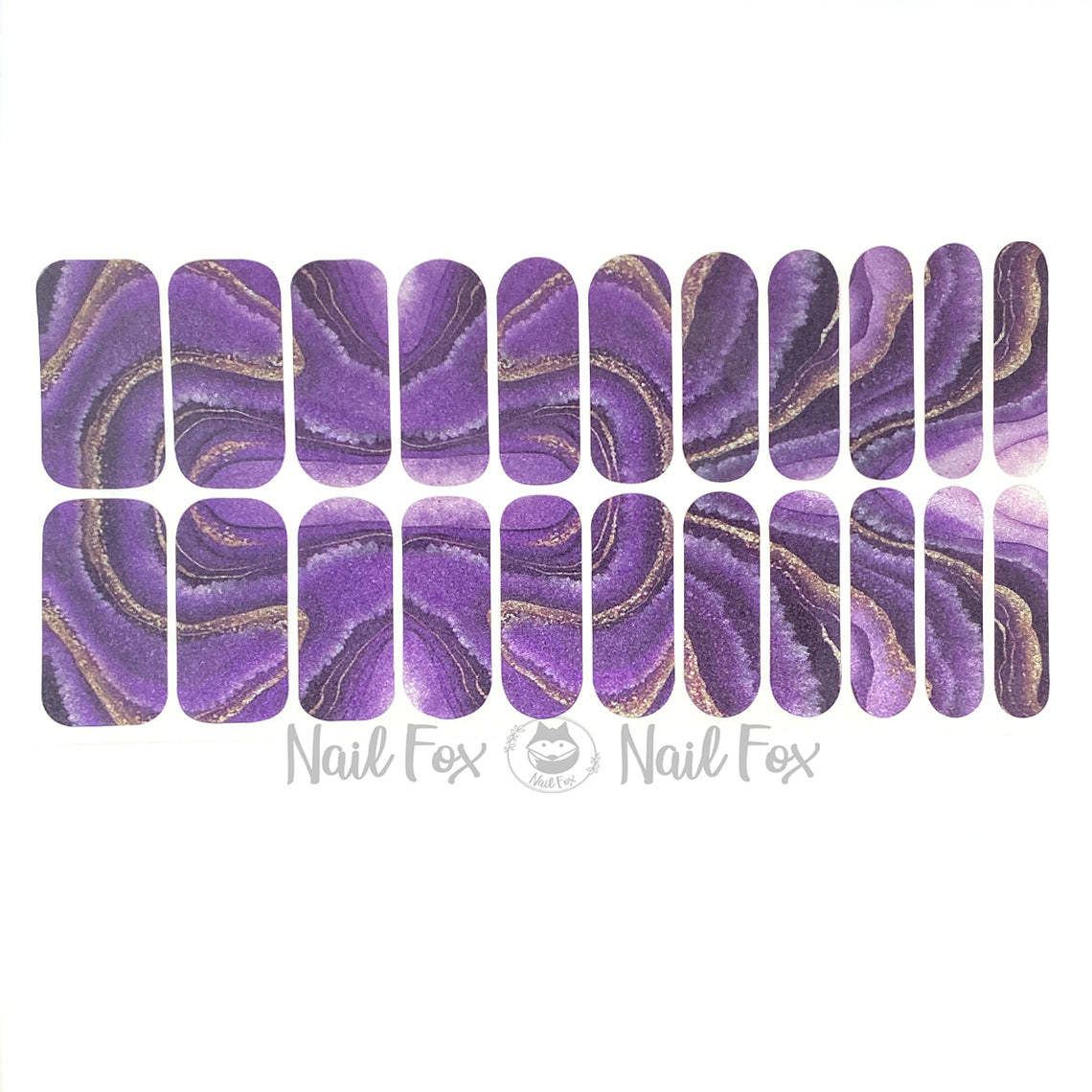 Amethyst Geode Nail Wraps