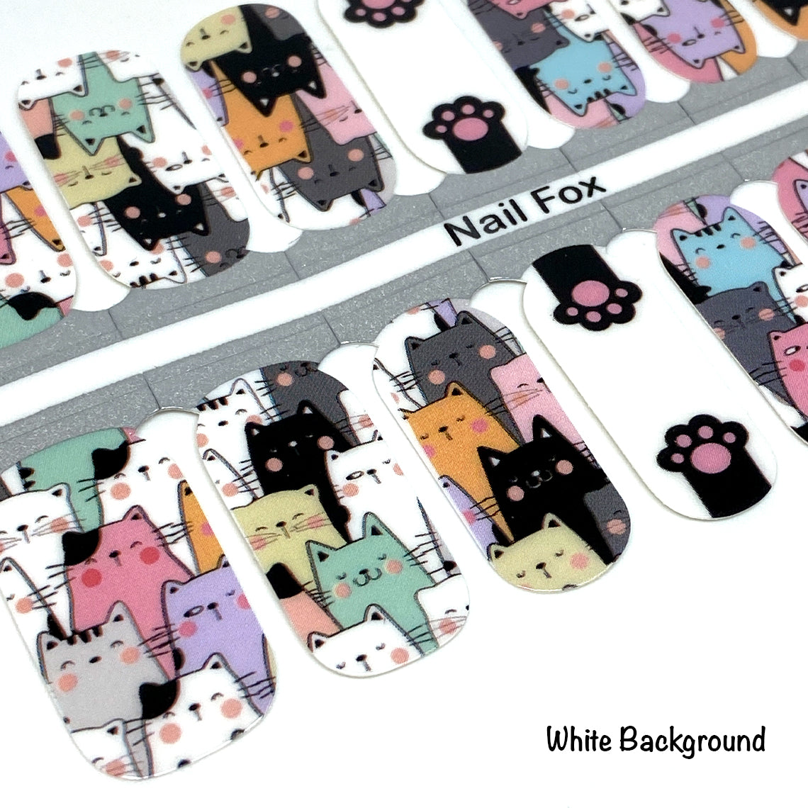 Cat Friends Exclusive Design Nail Wraps