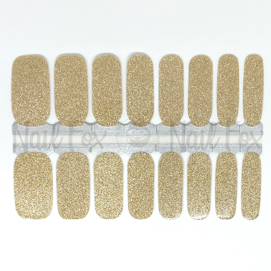 Gold Glitter Nail Wraps