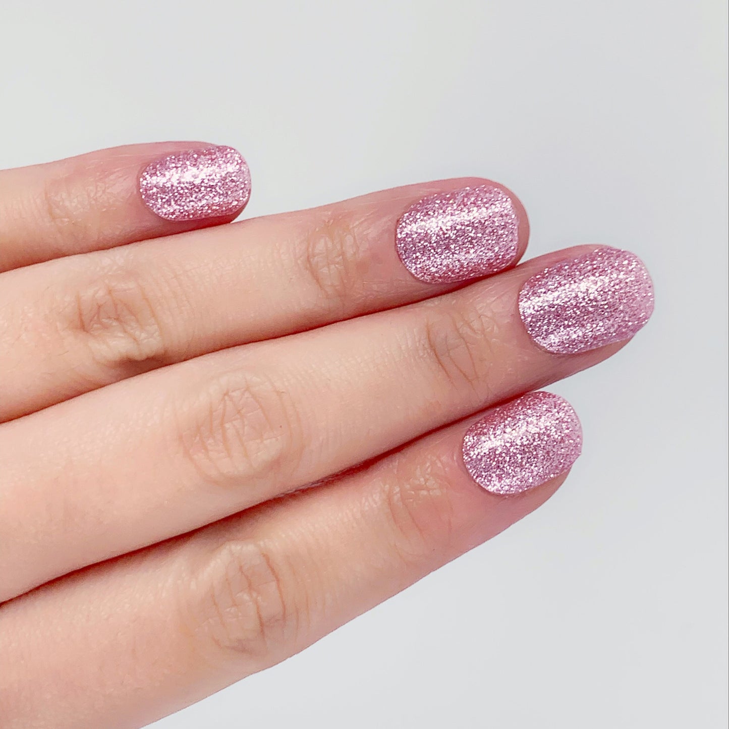 Pink Glitter Nail Wraps