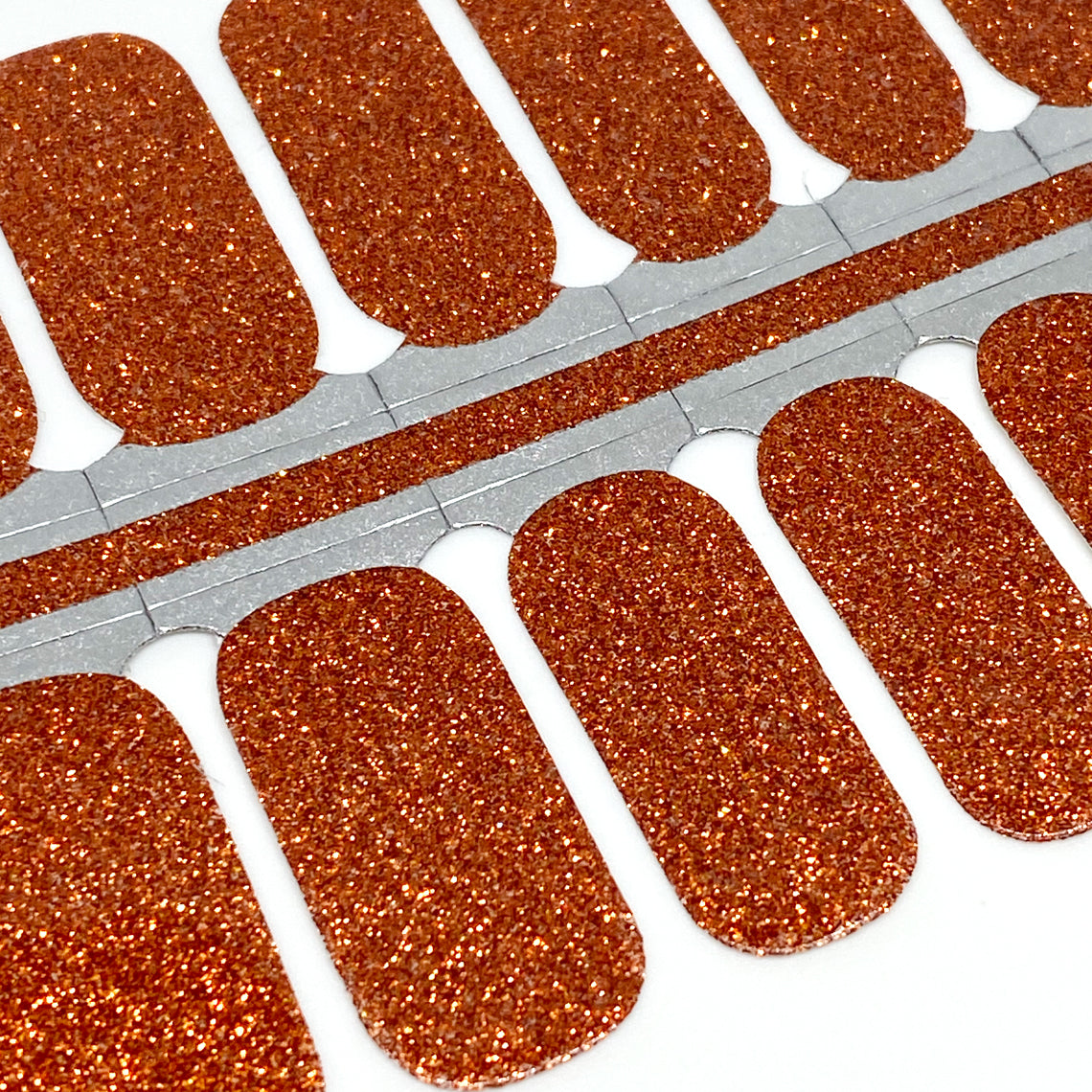 Pumpkin Glitter Nail Wraps