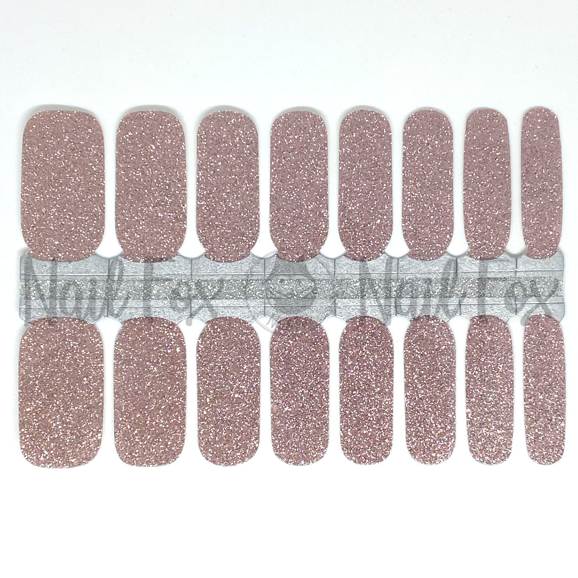 Rose Gold Glitter Nail Wraps