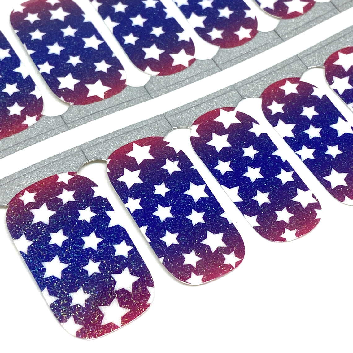 Star Spangled Shimmer Nail Wraps