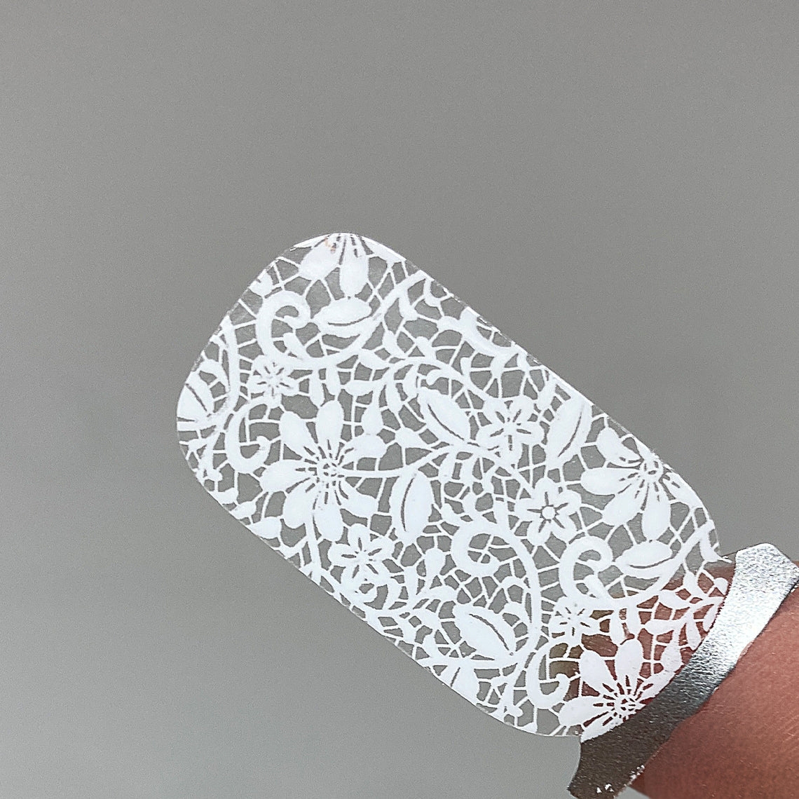 White Lace Nail Wraps