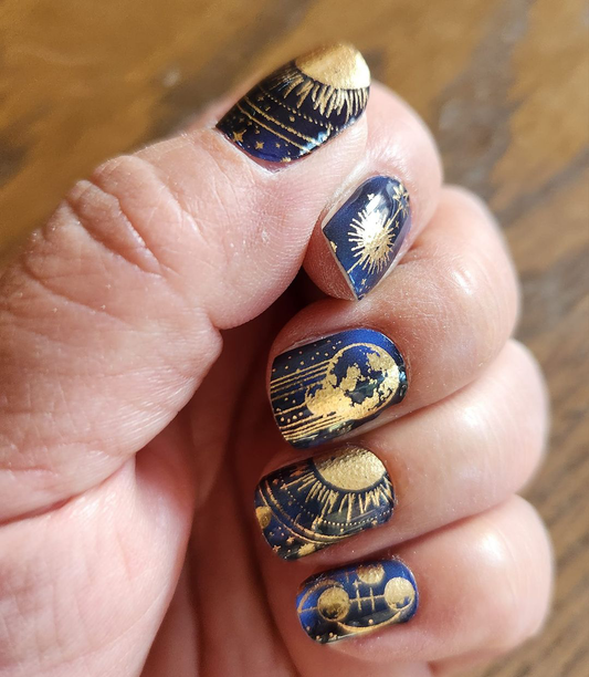 Celestial Bodies Exclusive Design Nail Wraps (FOIL)