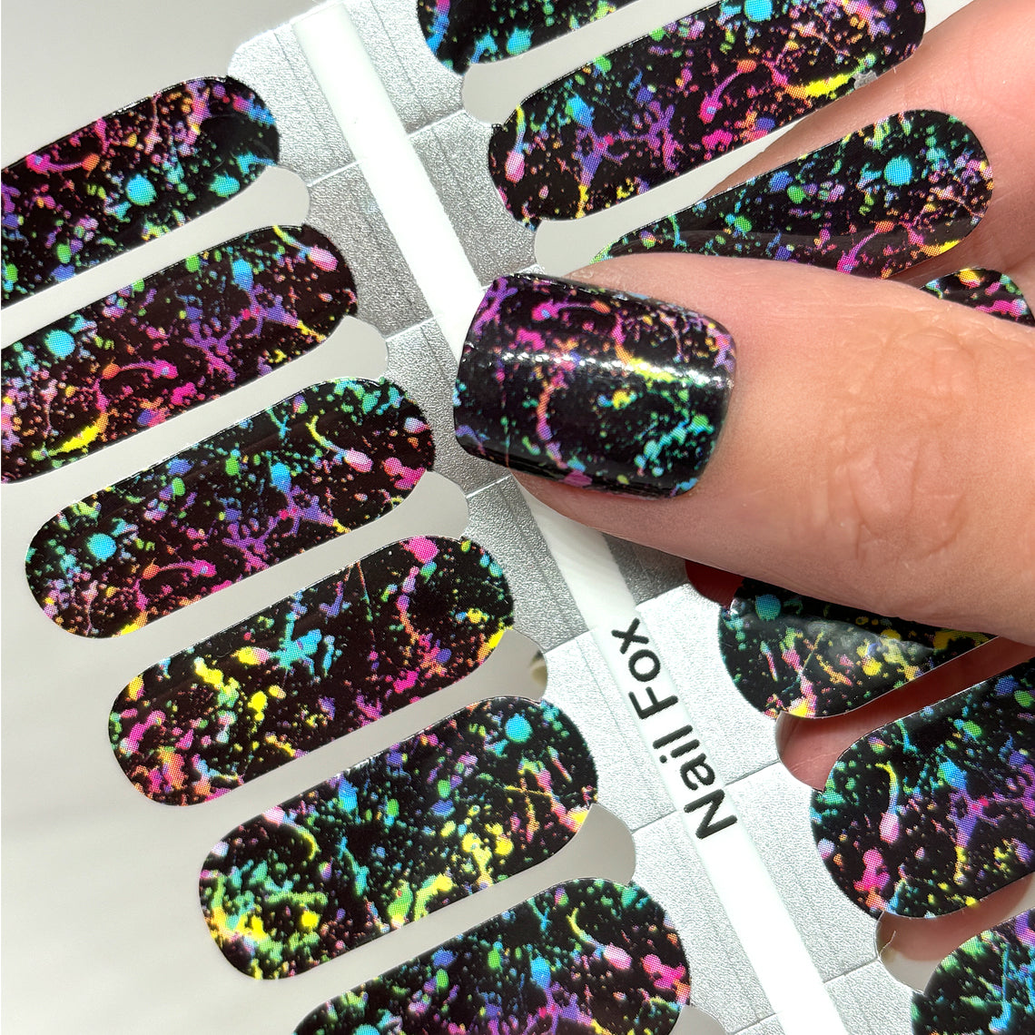 80's Splatter Exclusive Design Nail Wraps